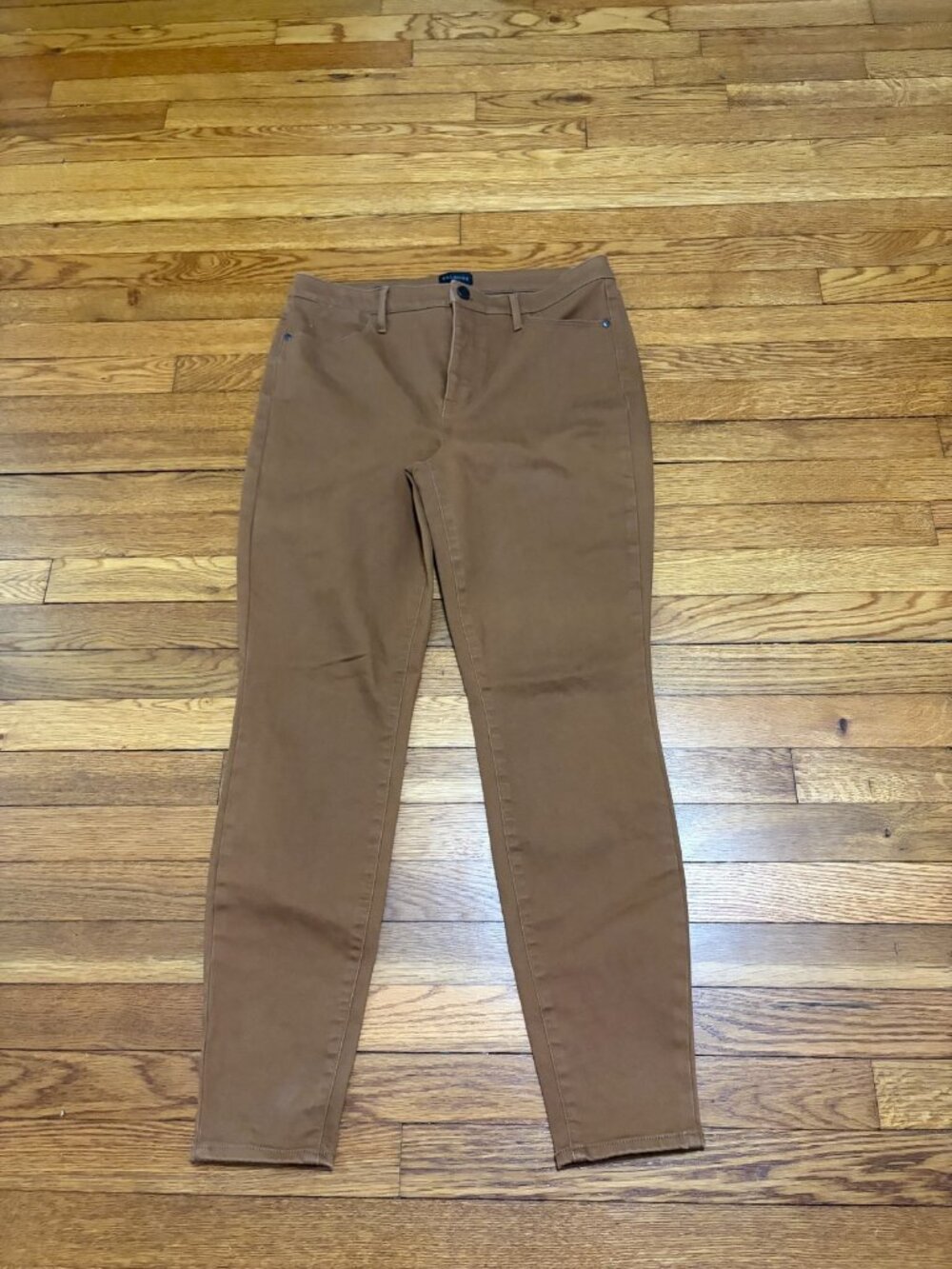Talbots Womens Jegging Skinny Jeans Sz 10 Brown Stretch Denim Preppy